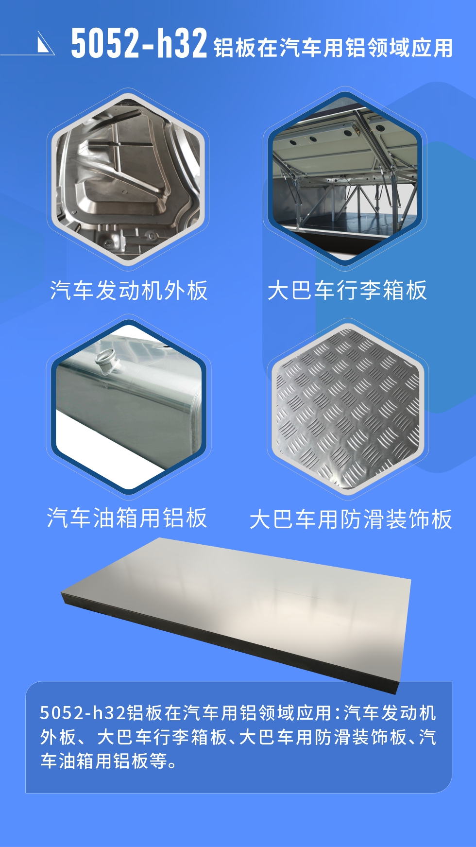5052鋁合金厚板用途： 料倉(cāng)、法蘭料、GIS殼體、游艇、內(nèi)衣模/鞋模、儲(chǔ)氣筒、口罩機(jī)器、口罩機(jī)、精密機(jī)械加工等;