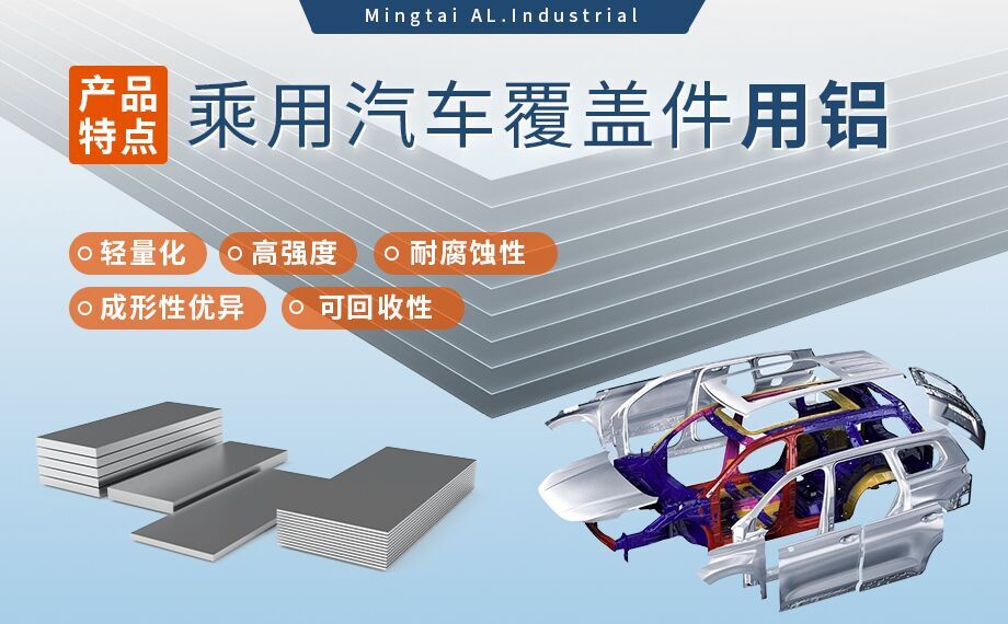 乘用汽車覆蓋件用鋁5系（5052/5182）6系（6016/6111）鋁合金 輕量化、高強(qiáng)度、高成型性